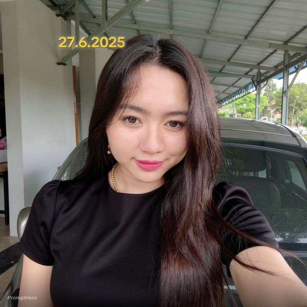 AI generated: Change clothes black bra 