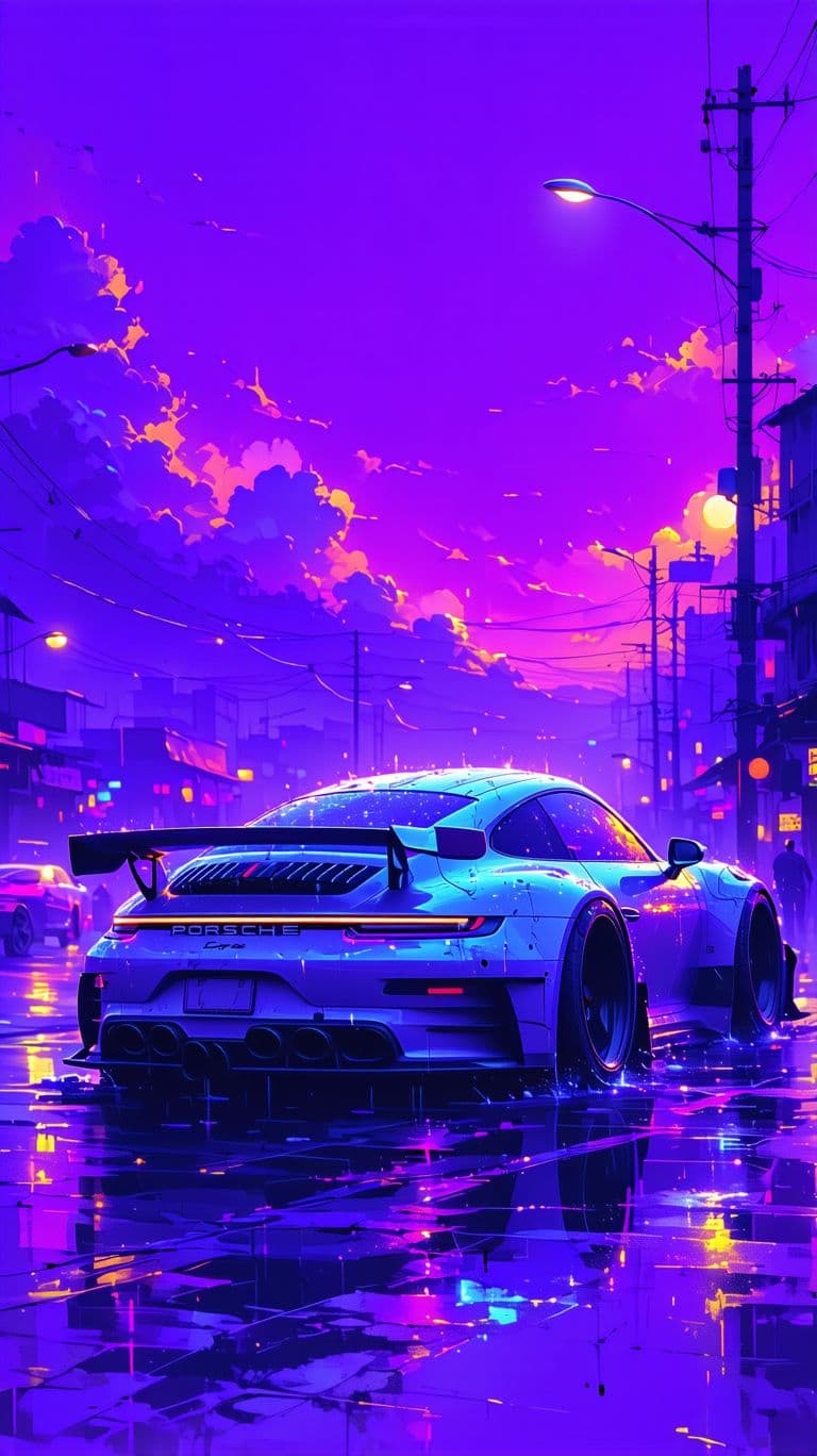 AI generated: 
A futuristic hybrid creature
combining the sleek
desian of a Porsche 911 with the eleaance of an...