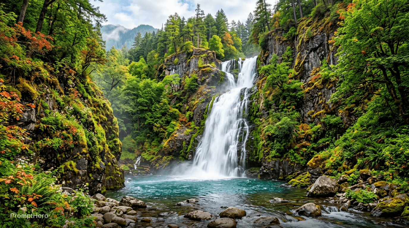 AI generated: Waterfall
