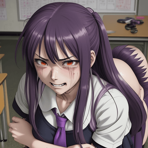 AI generated:  anime, hentai, manga, , sweaty, full colored, ecchi, sex at school class, school girl, teenager, lo...