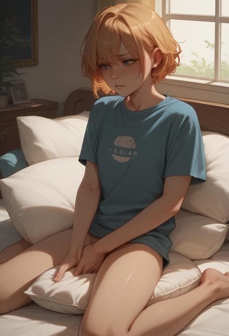 Masturbating with Pillow - Image 4