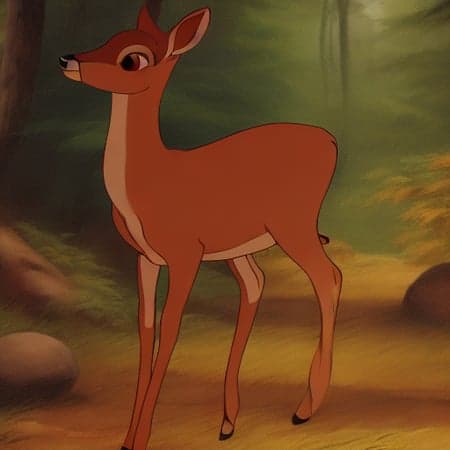 Female Cartoon Deer - Image 1