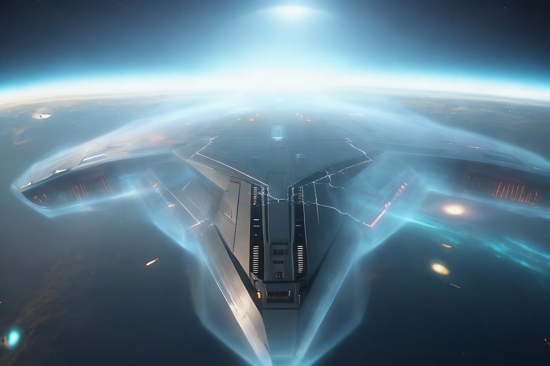 AI generated: There is no reference. Create a Sci-Fi Starship component and chamber that best describes the... 

S...