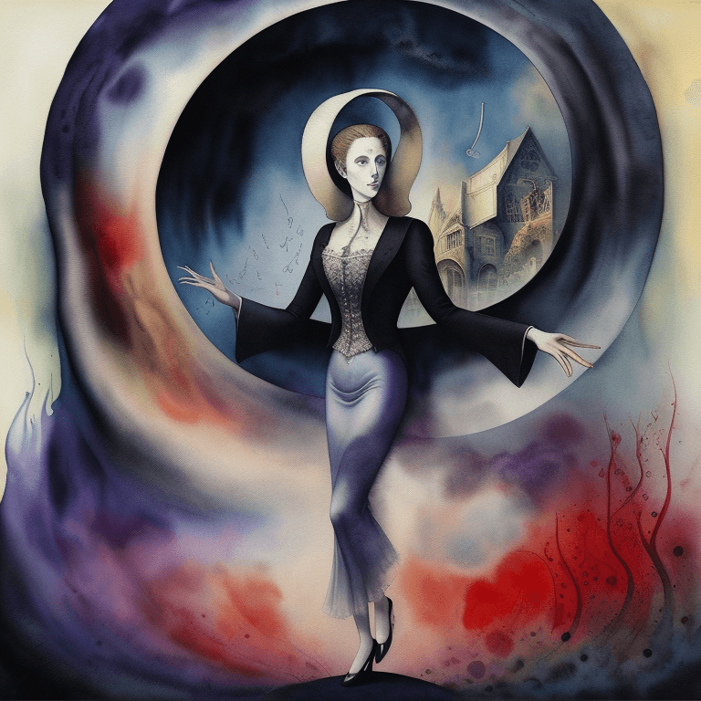 AI generated: music Album cover picture, Classic music, surreal art, aquarell art, opera