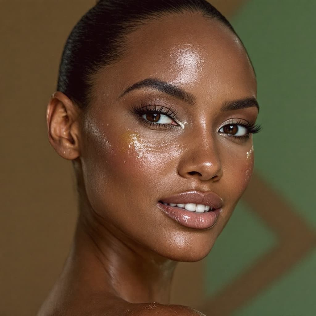 AI generated: Nikki Aaron news. Oiled body. Smooth skin.