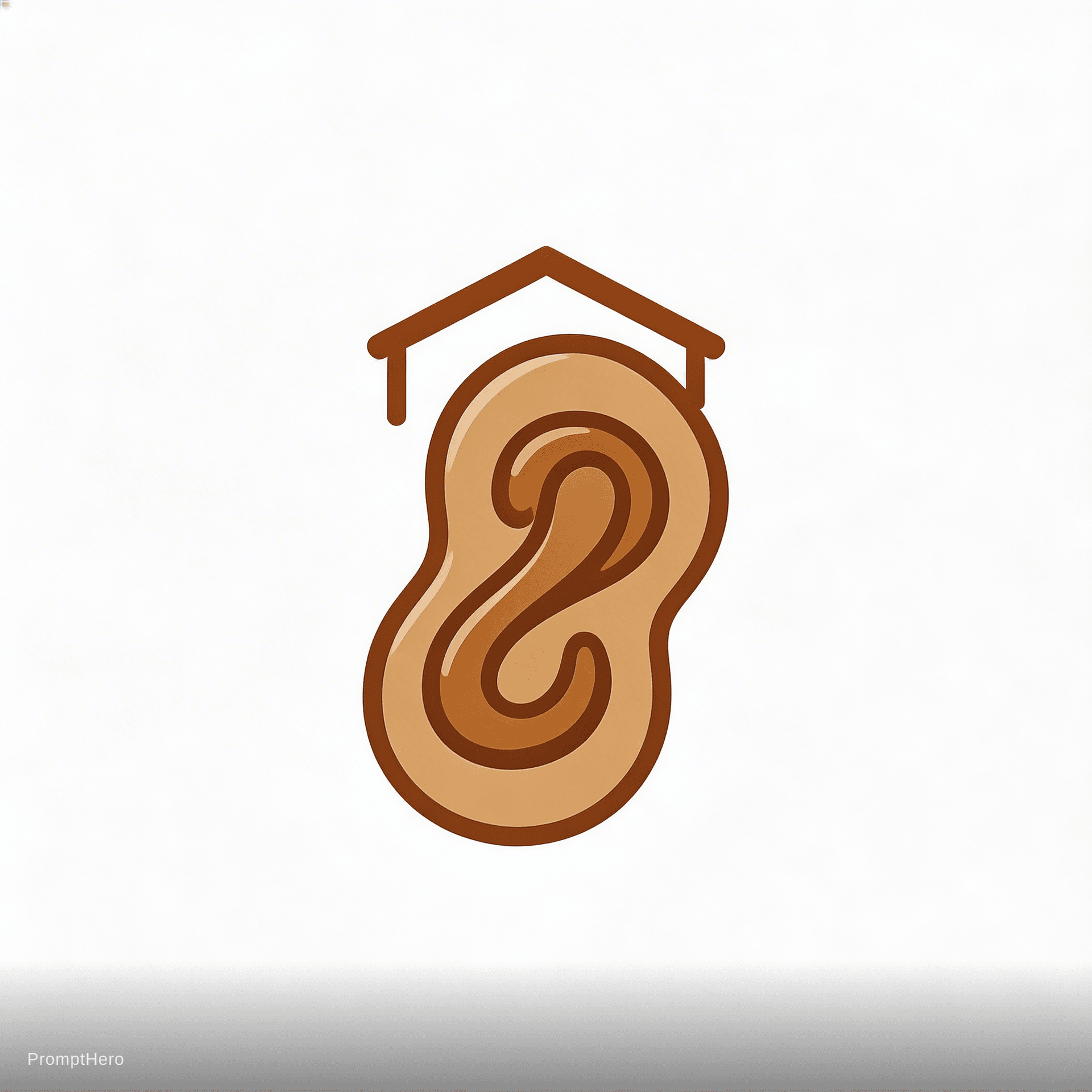 AI generated: Artisan BEANUT BUTTER SHOP, earth tones, cozy and warm feeling