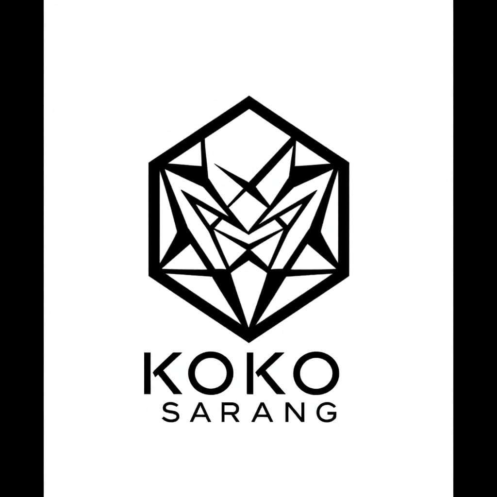 AI generated: A sleek and modern logo design for a cosmetics company, featuring a stylized geometric icon with sha...