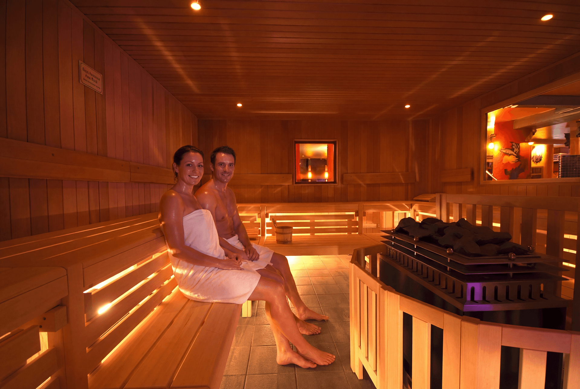 AI generated: PROMPT (NanoBanana Pro)

Use the provided sauna reference image as the BASE environment. Recreate th...