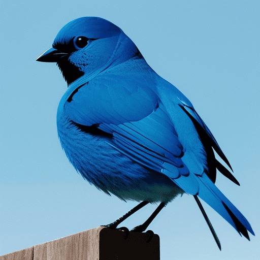 AI generated: blue bird