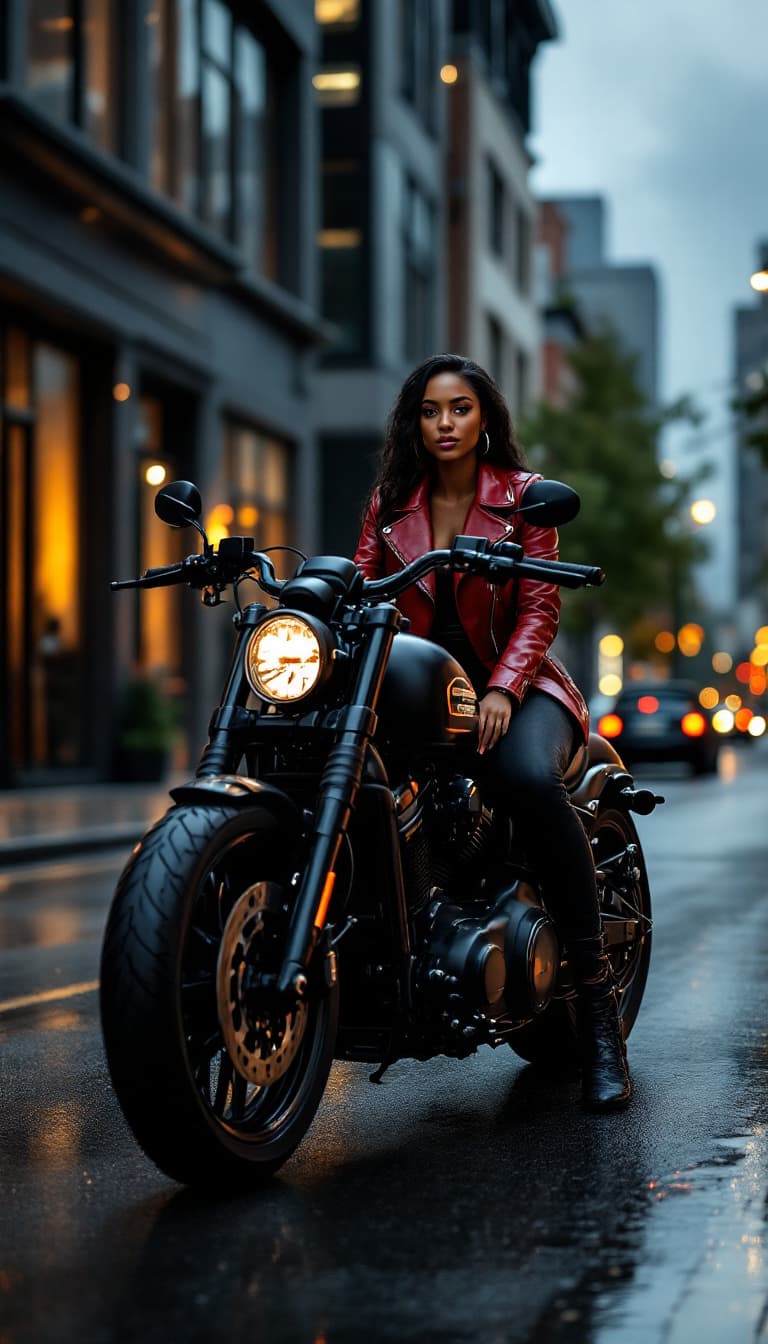 AI generated: Street photography, shot with a Canon EOS 5D Mark IV camera, Canon EF 85mm f/1.4L IS USM --ar 1:2 --...