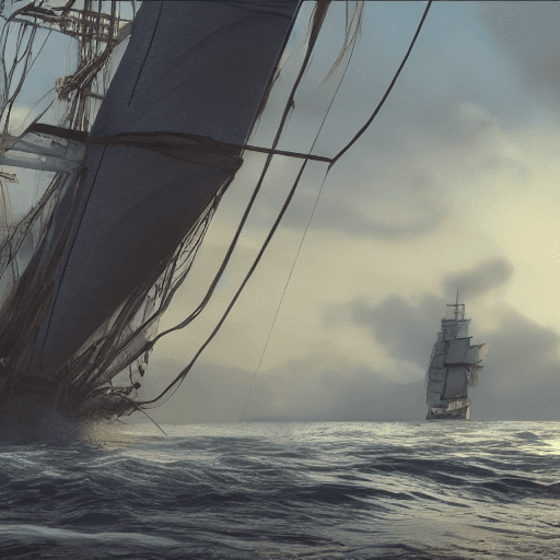AI generated: nicki minaj, bikini, Photo of a ultra realistic sailing ship, dramatic light, pale sunrise, cinemati...