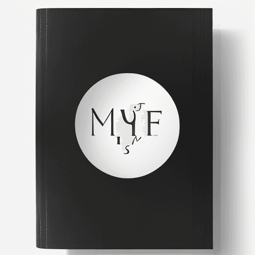 AI generated: book cover desisn,latest, plain, black, written "I, Me, Myself" , 4k, 8k