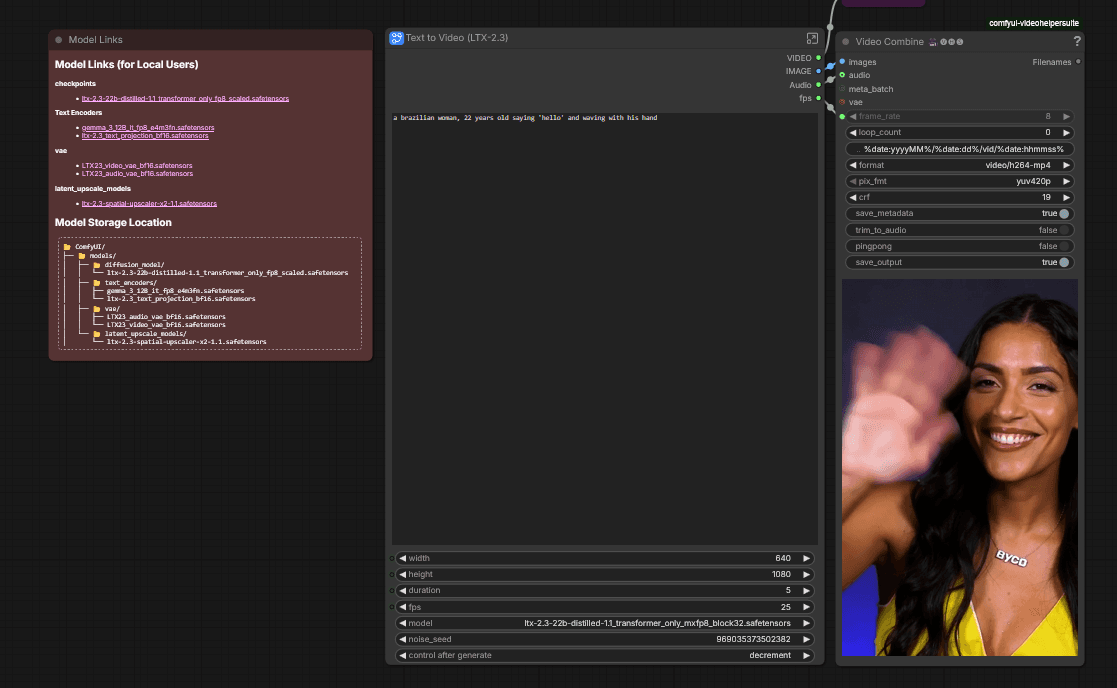 Fabin LTXV 2.3 Simple workflow - Image 3