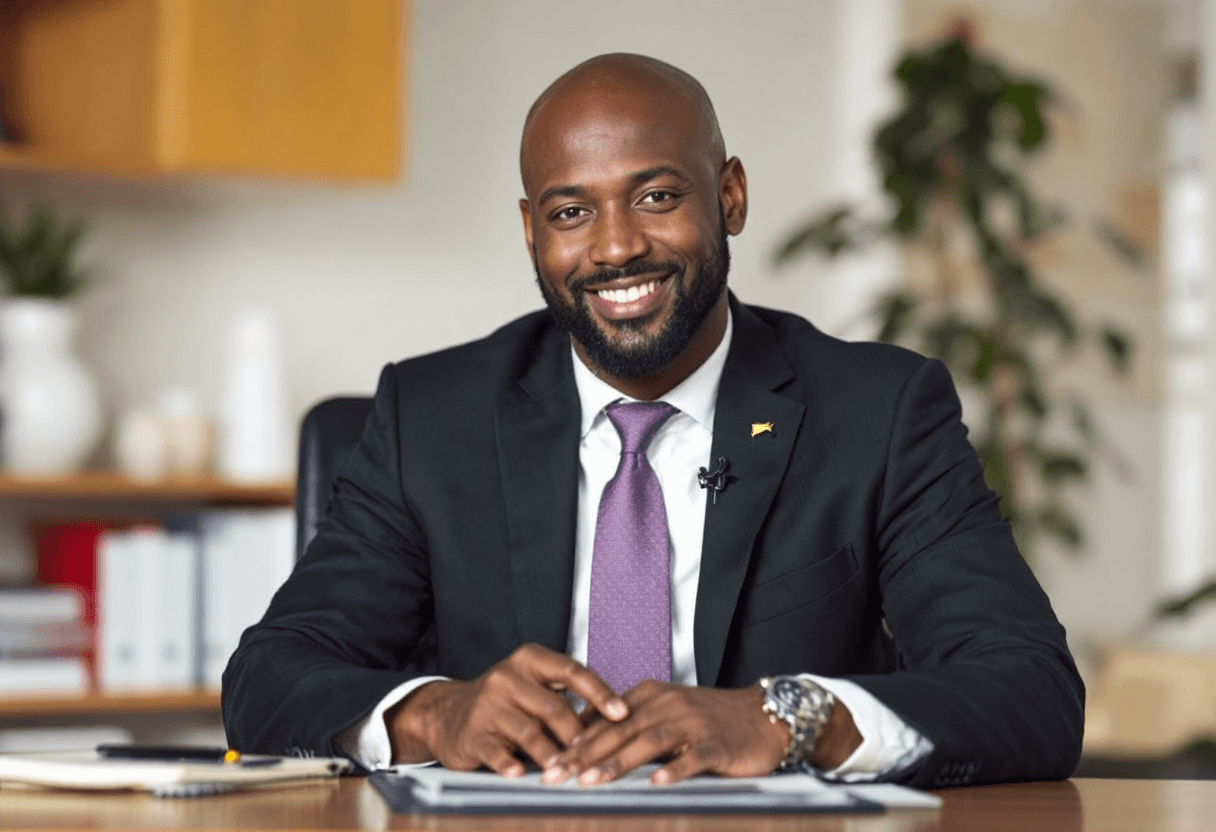 AI generated: black 
tax preparer