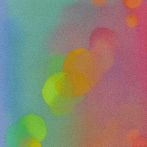 AI generated: watercolor line chart blurred pastel color smooth