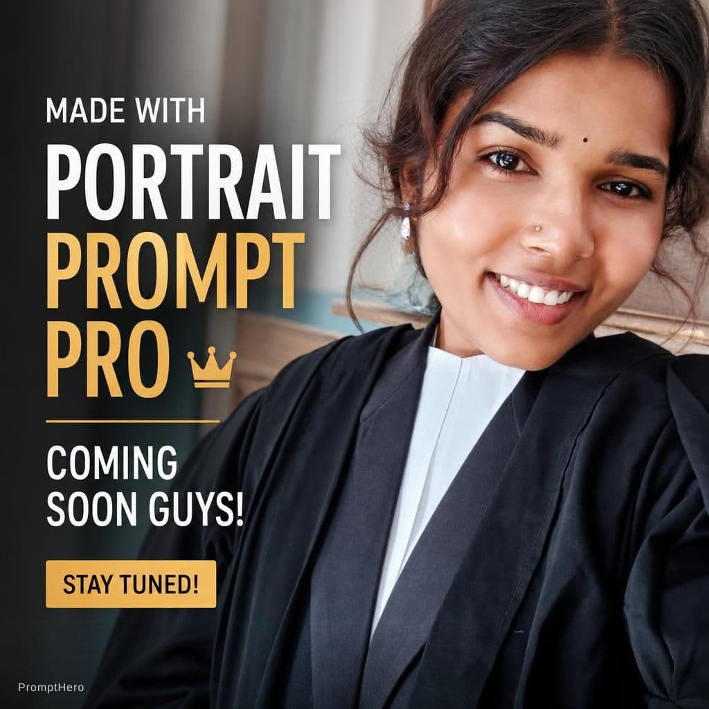 AI generated: made with portrait prompt pro   coming soon guys