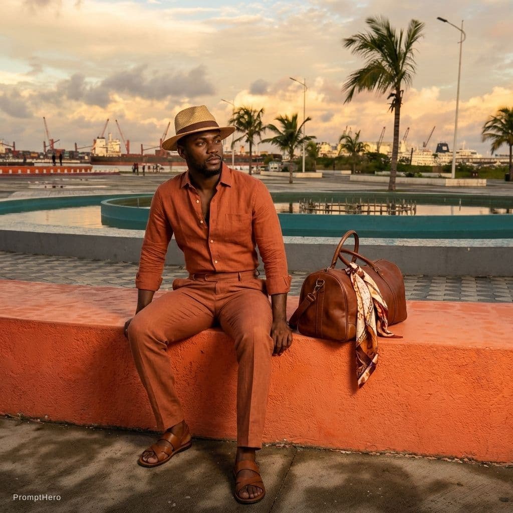 AI generated: fashion editorial photograph, man, shot on a Canon EOS 5D Mark IV --chaos 75 --ar 1:2 --profile rsy6...