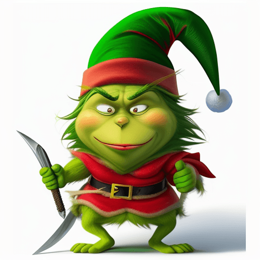AI generated: obal na knihu grinch
