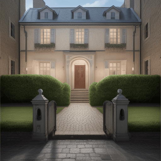 AI generated: High resolution photography outside house 20 metter squares
