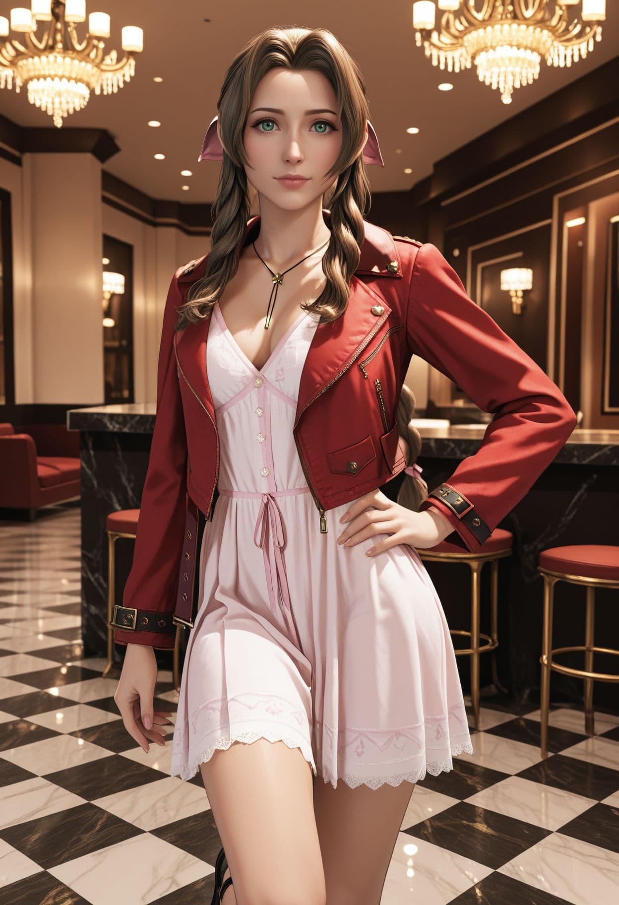 Aerith from Final Fantasy [IllustriousXL]