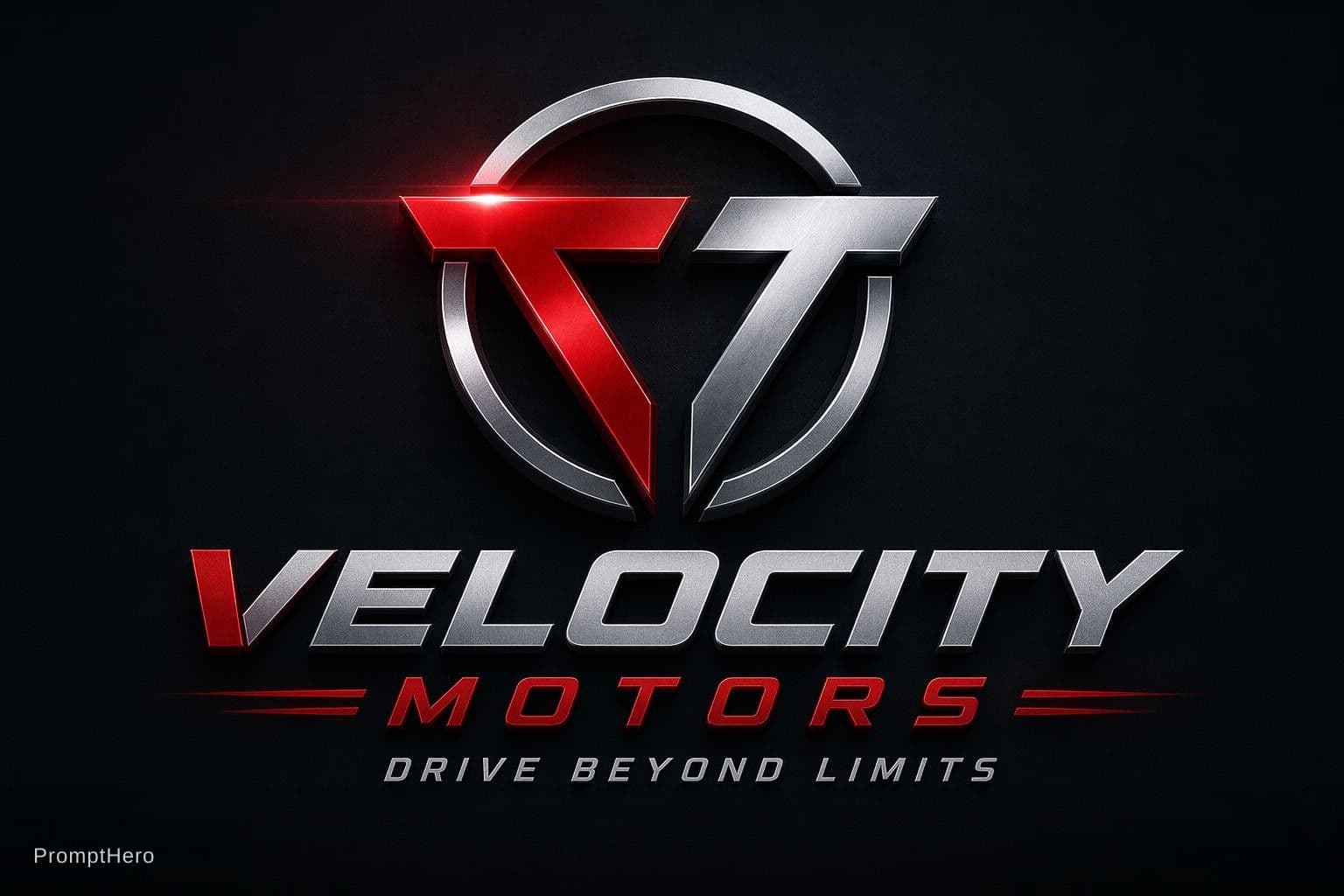 AI generated: make me a picture of an automotive logo, add text