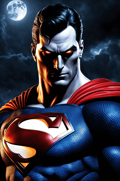 AI generated: nightmare version of Superman