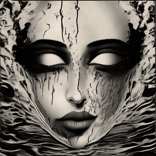 AI generated: You are dark water, under you the miles seem to have drowned all the suns in you --ar 1:2 --s 300 --...