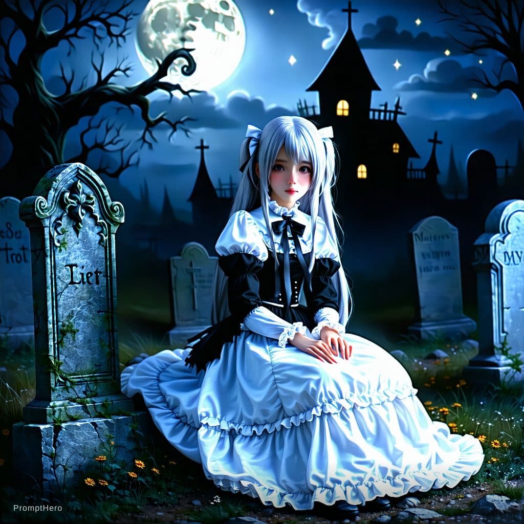 AI generated: (masterpiece of highest quality:1.3) , <lora:lolitaFashionDress_gothic_style2:0.6>, lo_dress , 1girl...
