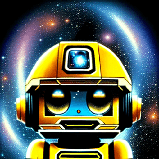 AI generated: 1980s hero like Buck Rogers and Galaxy Rangers cartoon, with robots like Twiki from Buck Rogers. 