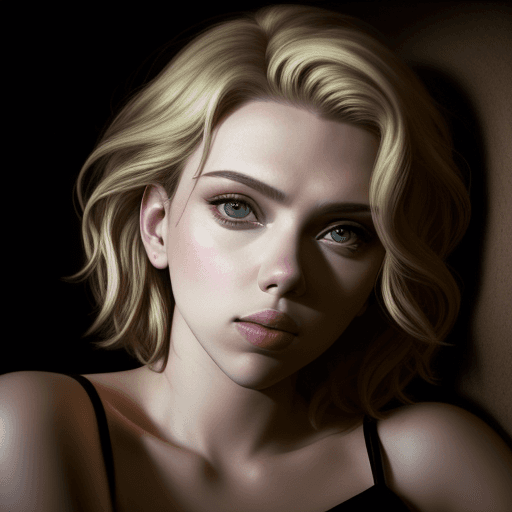 AI generated:  Scarlett Johansson - portrait - photo
Rim Light-Soft Light