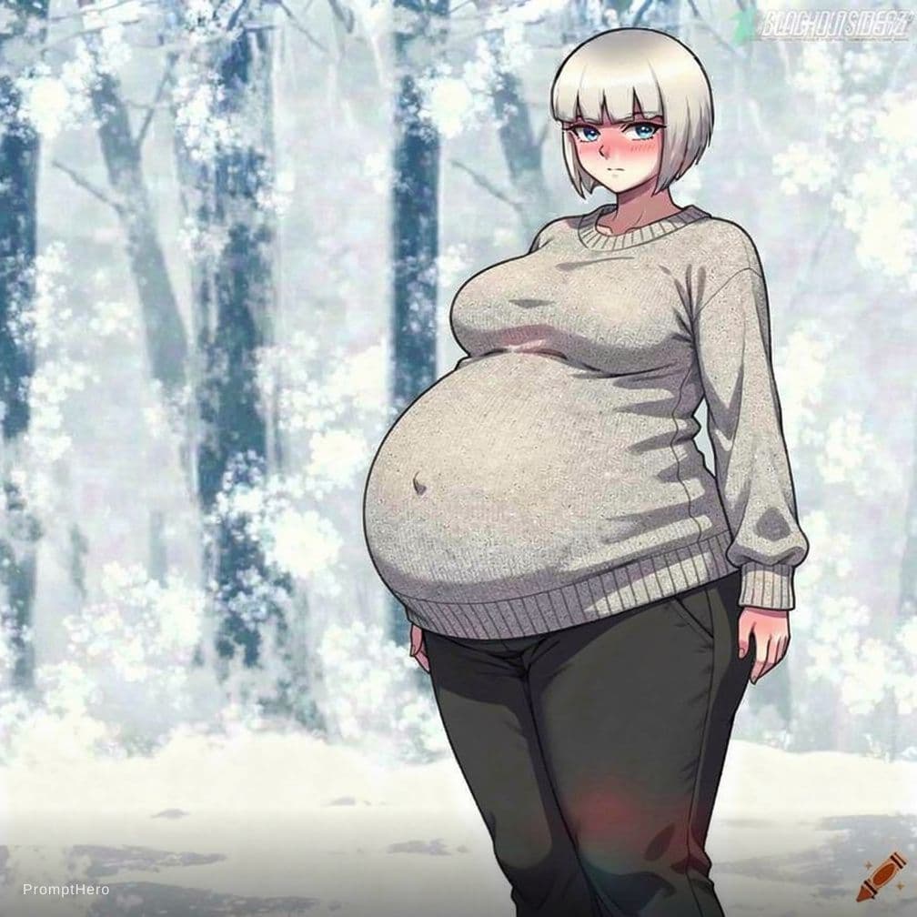 AI generated: Make her belly bigger
