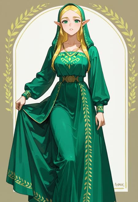 Embroidered Burqa Dress - Image 1