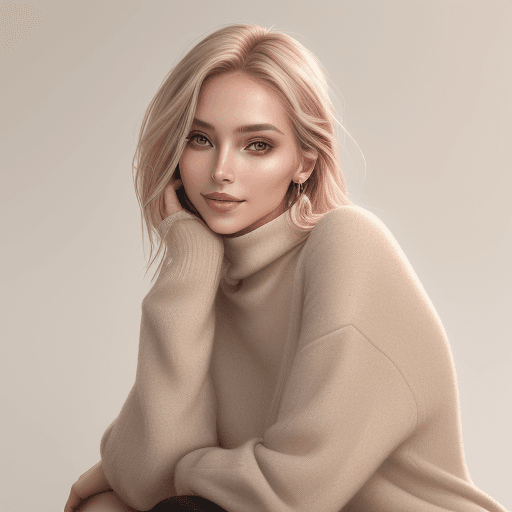 AI generated: a beautiful portrait of an attractive female model, 2020s style, fashion photography, high resolutio...