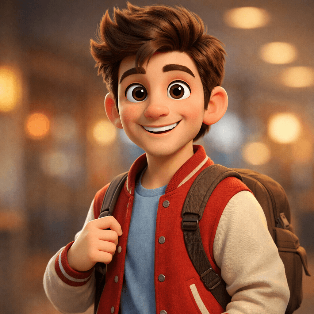 AI generated: 3d image, cute man, in the style of Pixar --ar 1:2 --stylize 750