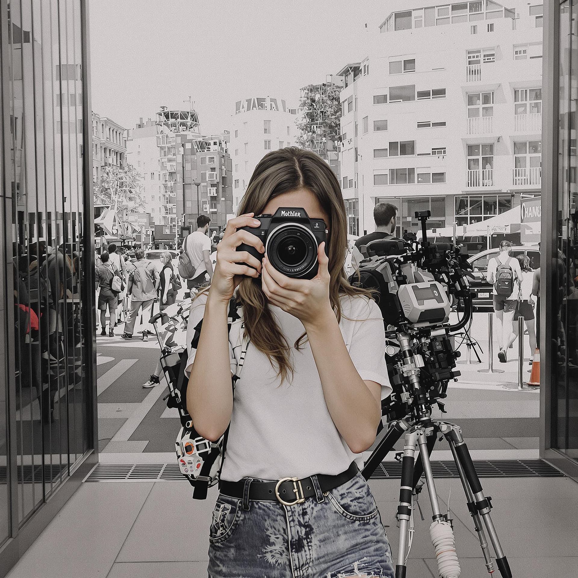 AI generated: Modern Girl photography
