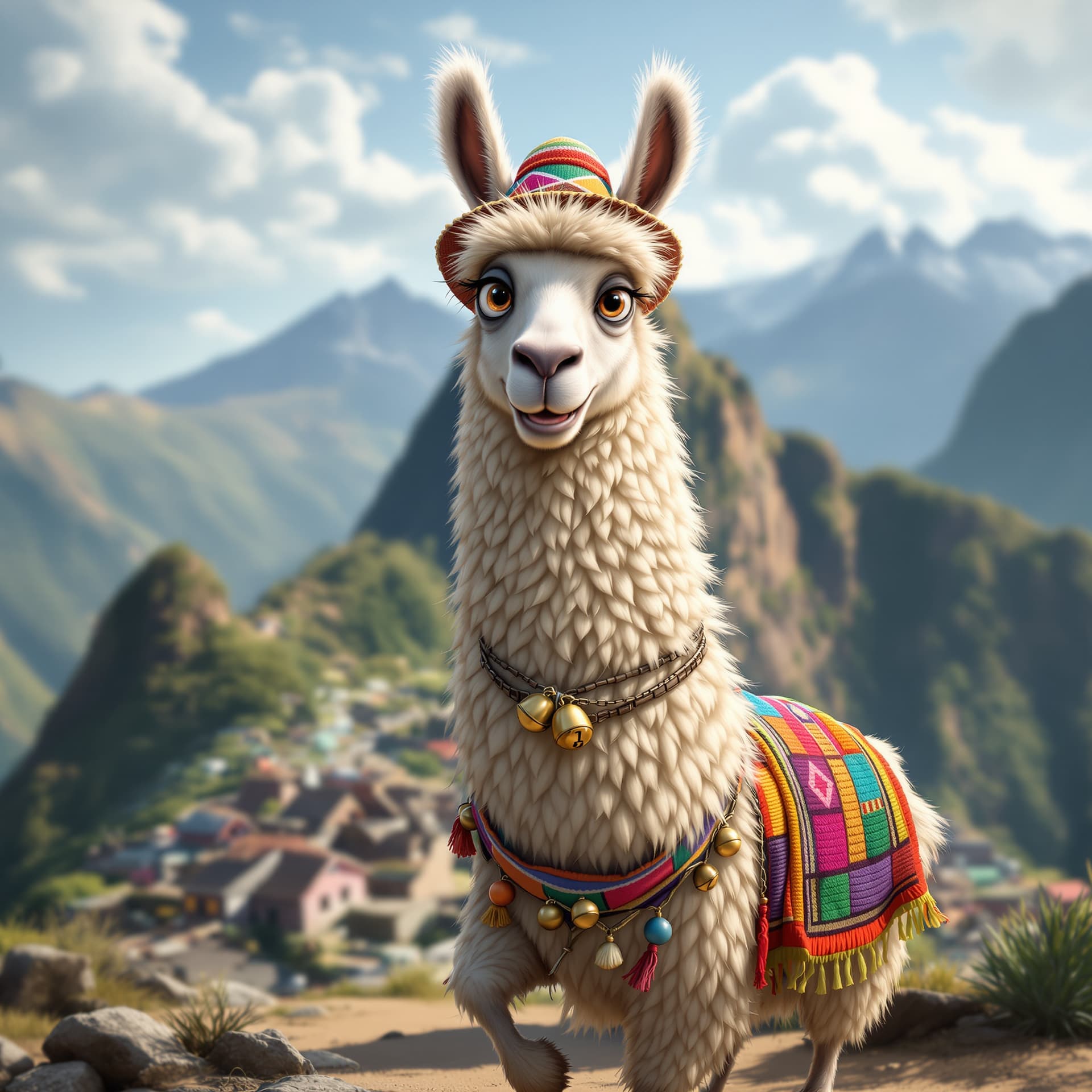 AI generated: funny caricature, silly horse character, Spanish ethnicity, 5 years old, aloof, curious, dramatic, l...