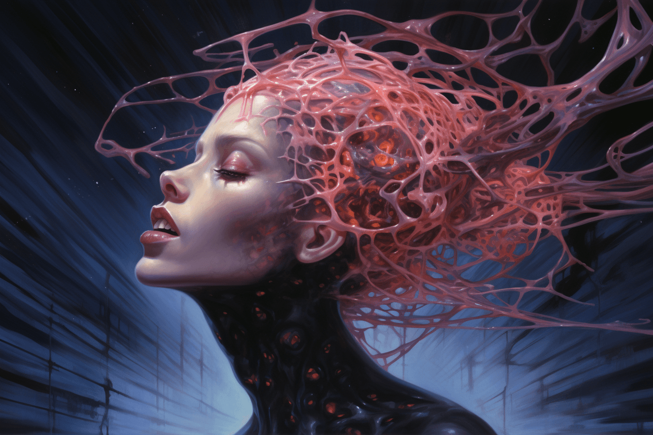 AI generated: space brain::5 transparent, illuminated::3 intricate detail::2, illustration::5 very detailed, --ar ...