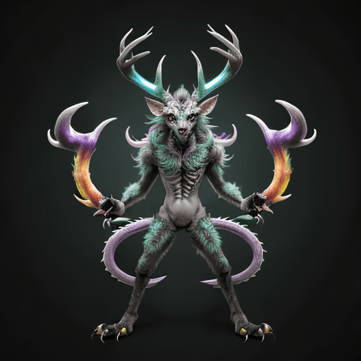 AI generated: Discord, the master of chaos, has a visually captivating appearance characterized by a chimera-like ...