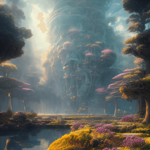 AI generated: Portrait of a fantasy portal to the future, dramatic light, faded sunrise, cinematic lighting, shatt...