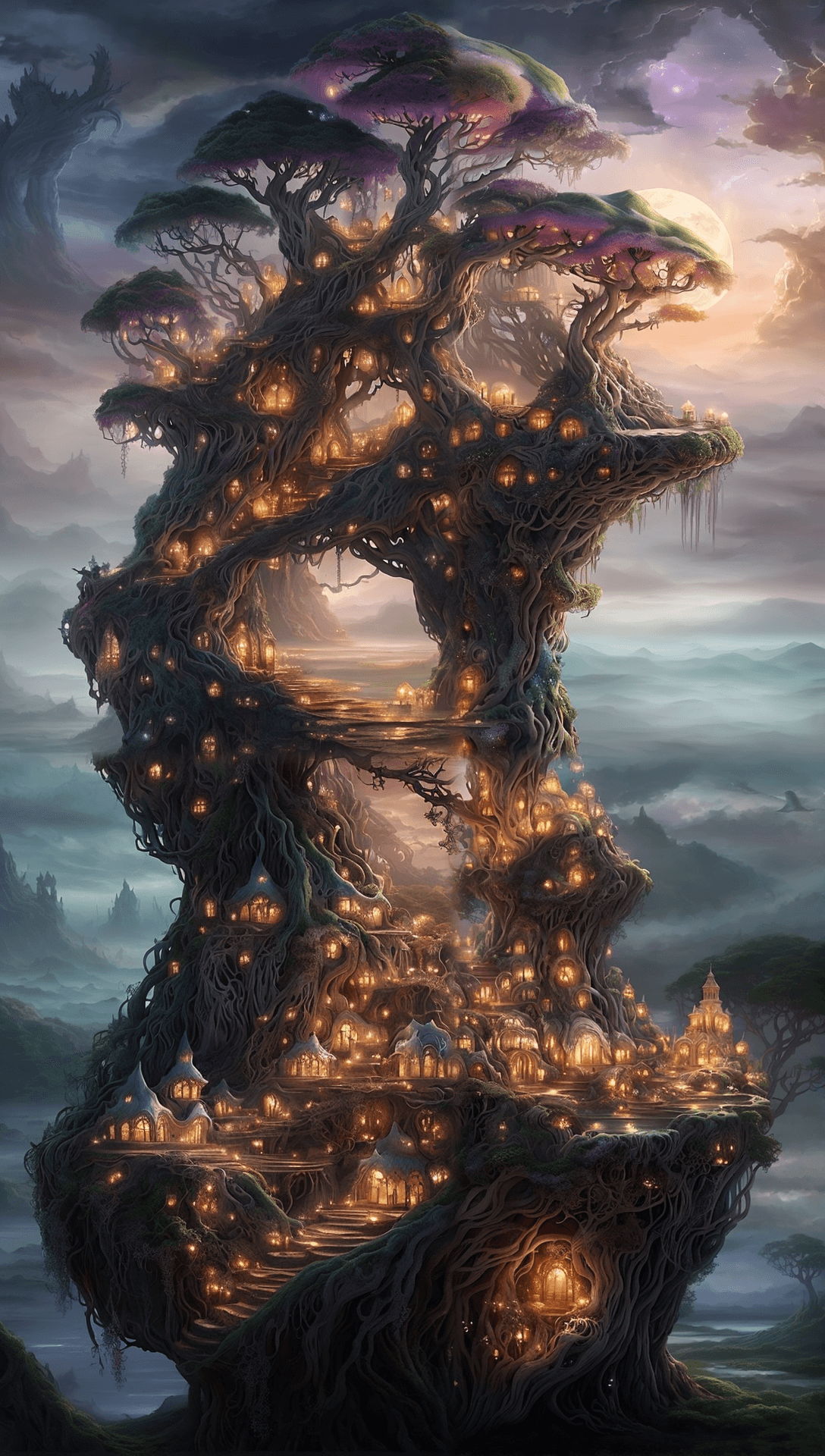 AI generated: Craft an intricate 4K dreamscape where the boundaries between reality and fantasy are fluid, and tim...
