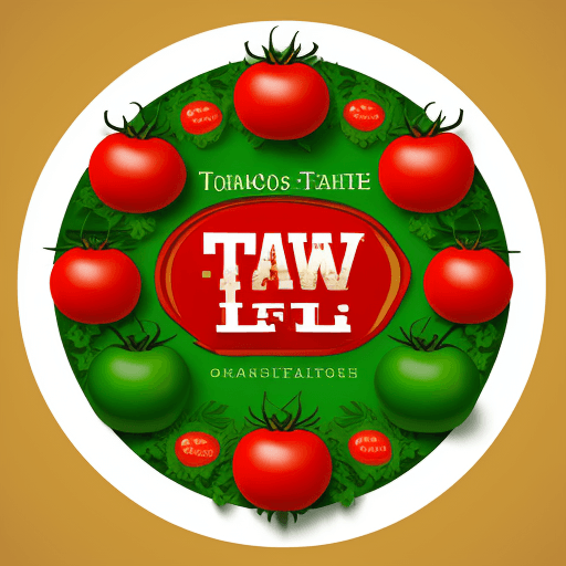 AI generated: A logo made of tomatoes