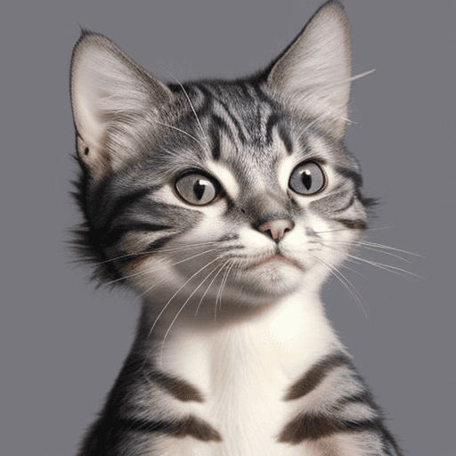 AI generated: Cat with a skull as a head