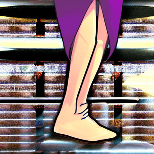AI generated: Anime boy showing his feet, smug, cute 
