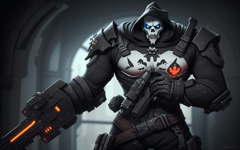 AI generated: inkblot::5 reaper from overwatch::4 ultra realistic, intricately detailed, cinematic lighting::2 --a...