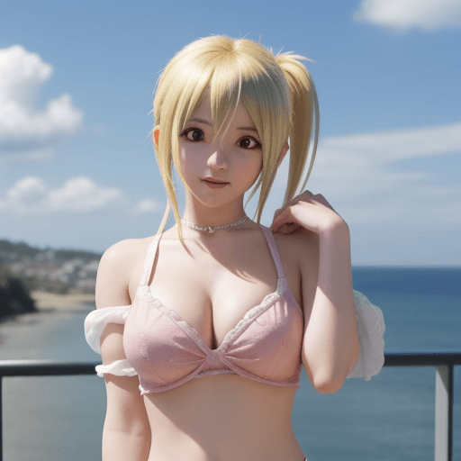 AI generated: Anime Lucy heartfilia