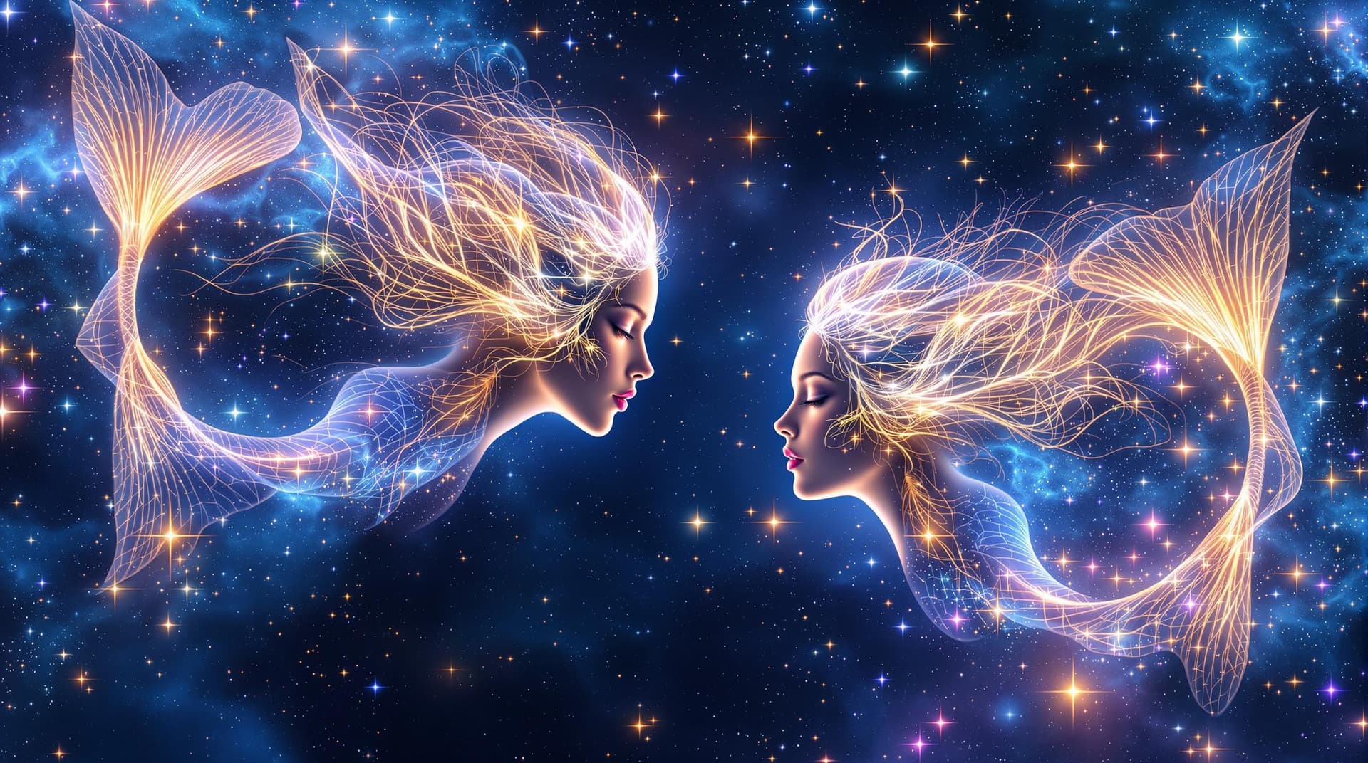 AI generated:   This digital is a photo realistic image into a 3d  fractal artwork features a celestial zodiac the...