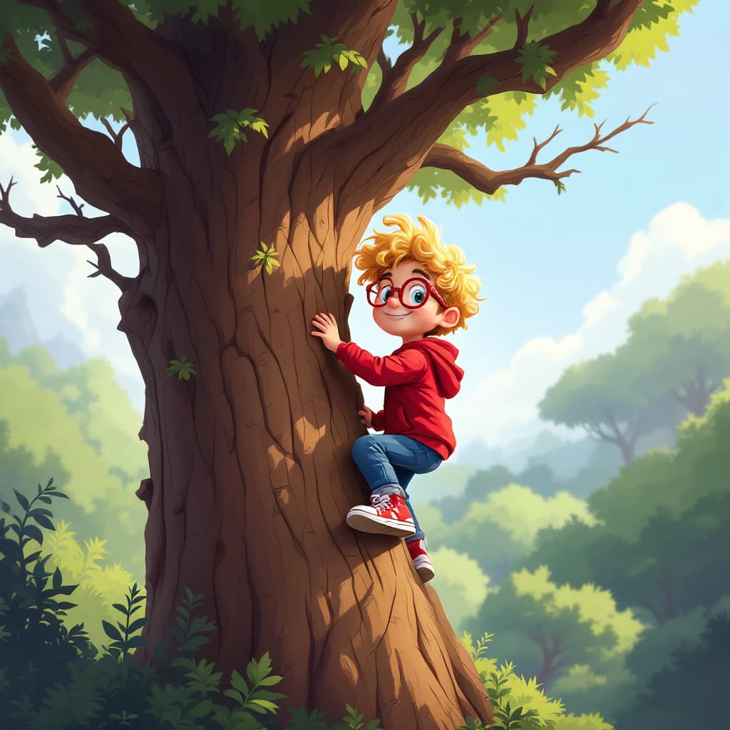 AI generated: Create a vibrant and whimsical 2D Nickelodeon-style animation of Charlie, a 14 year old boy who has ...