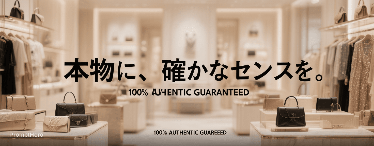 AI generated: Create a wide luxury banner (aspect ratio 4.5:1) for a high-end fashion select shop profile header.
...