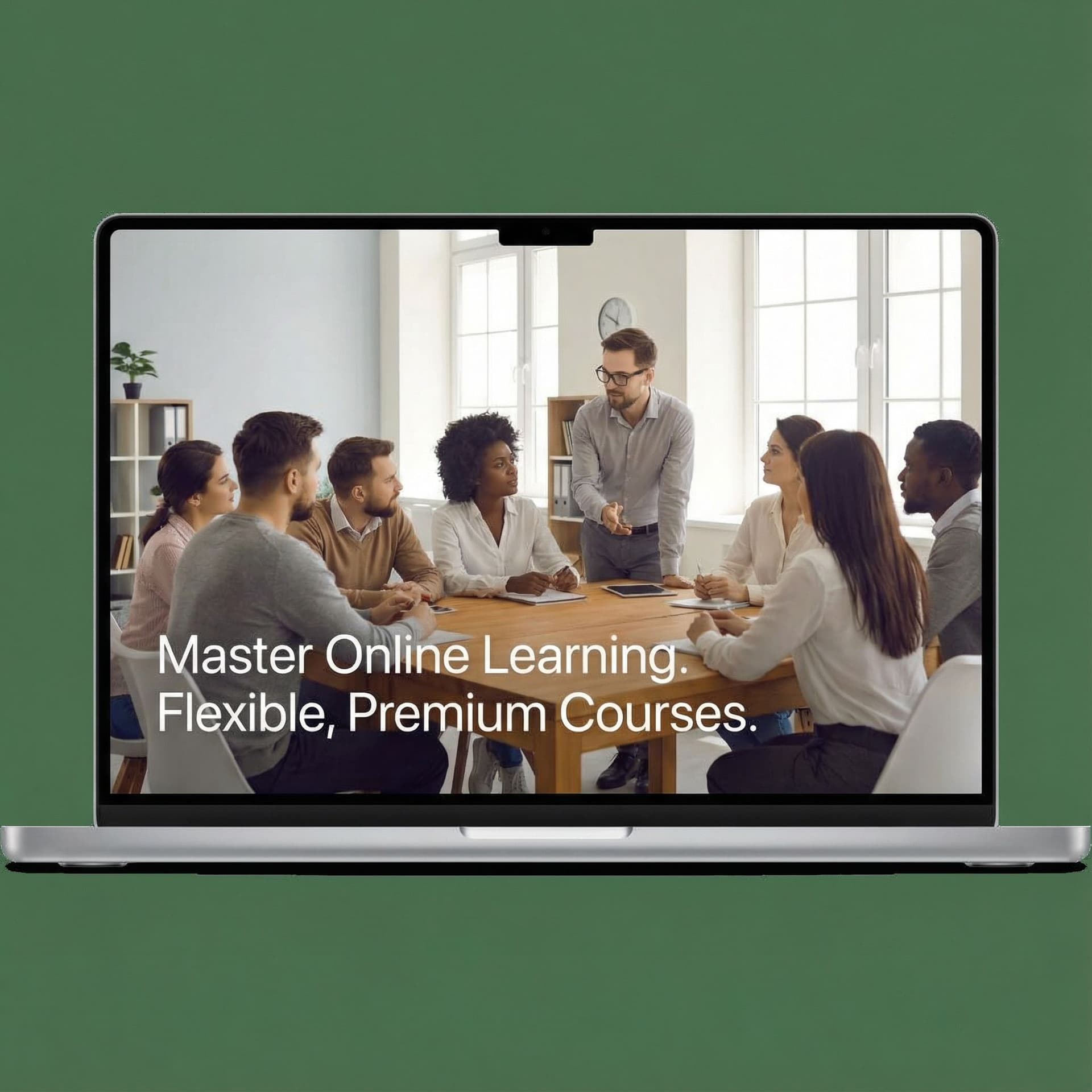 AI generated: Subtle, professional image enhancement for an educational landing page.
Improve overall lighting and...