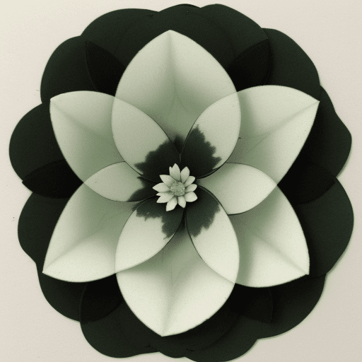 AI generated: green and black pimpoys, triangular petals and white edges, white faded edges